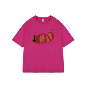 Cartoon Tomato Print T-Shirt